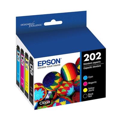 Epson (T202) WF-2860, XP-5100 DURABrite Ultra CMYK Ink Cartridge Combo