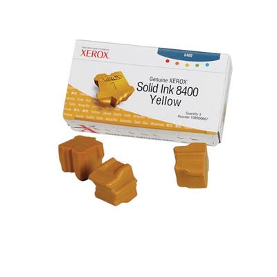 Phaser 8400 Yellow Solid Ink, 3 / Box, 3,400 Yield