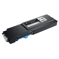 Dell S3840cdn, S3845cdn High Yield Cyan Toner Cartridge (OEM# 593-BCBF) (9,000 Yield)