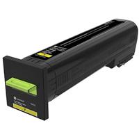Lexmark CS820, CX820, CX825, CX860 Yellow Return Program Toner Cartridge for US Government (8,000 Yi